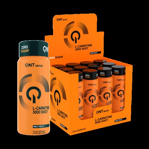 QNT L-Carnitine 3000 Red fruits – L-Καρνιτίνη σε συμπυκνωμένη μορφή 80ml x 12 TEM